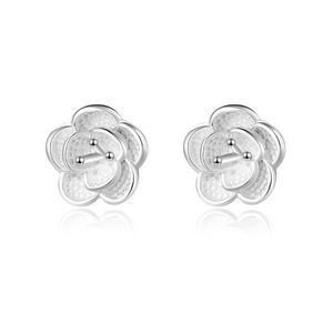 Flower stud earrings - brand new sterling silver